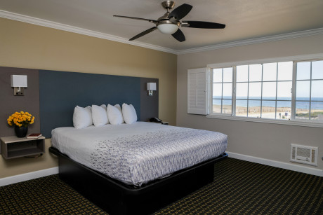 One King Bed with Ocean View